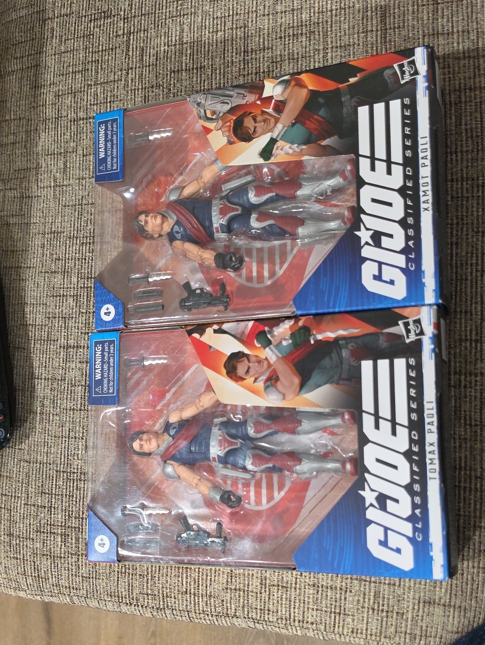 Hasbro G.I. Joe Tomax Paoli And Xamot   Action Figure - Red, Silver & Blue